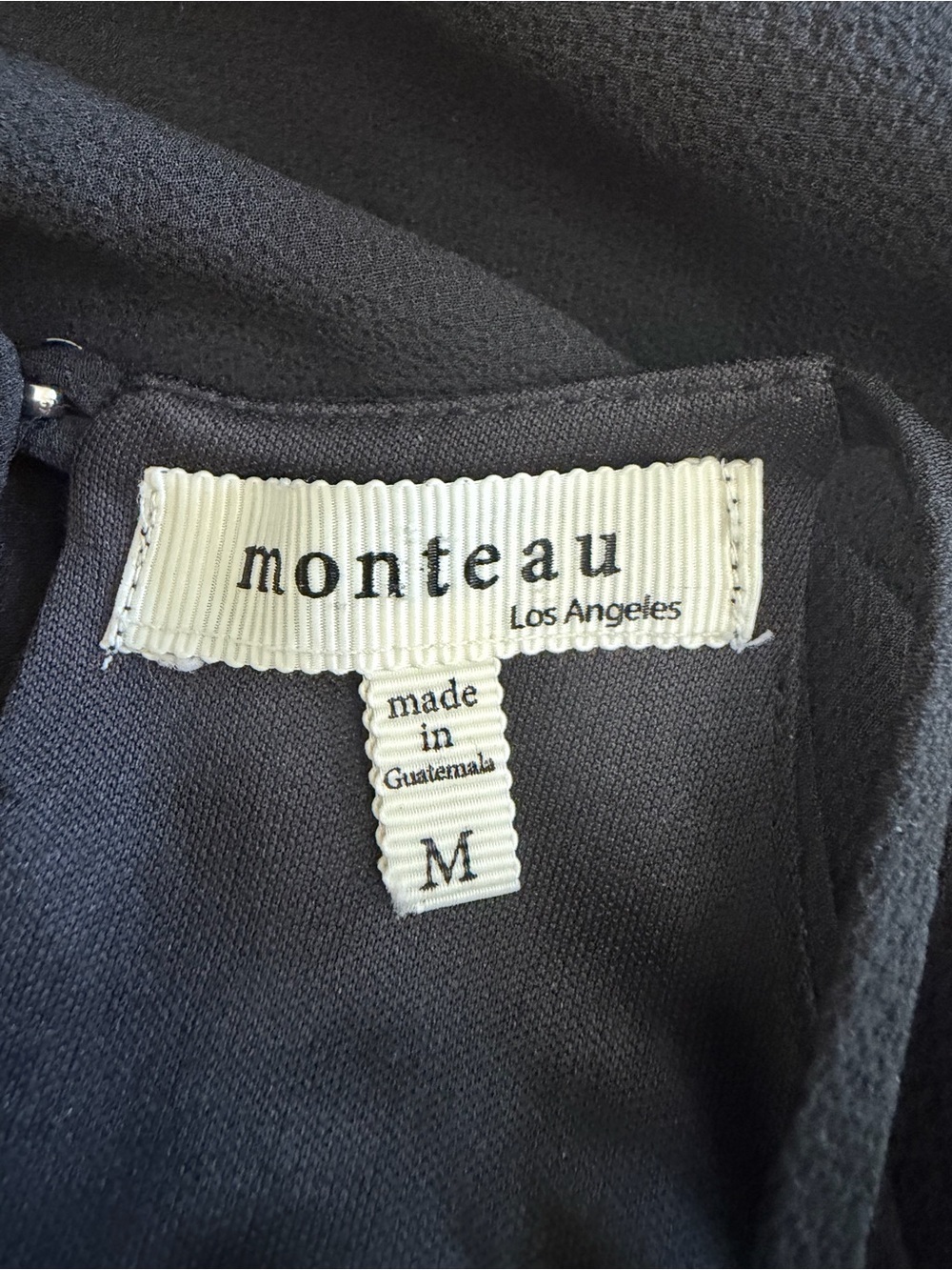 Monteau Black Halter Lace-Trim Mini Dress - Picture 6 of 7